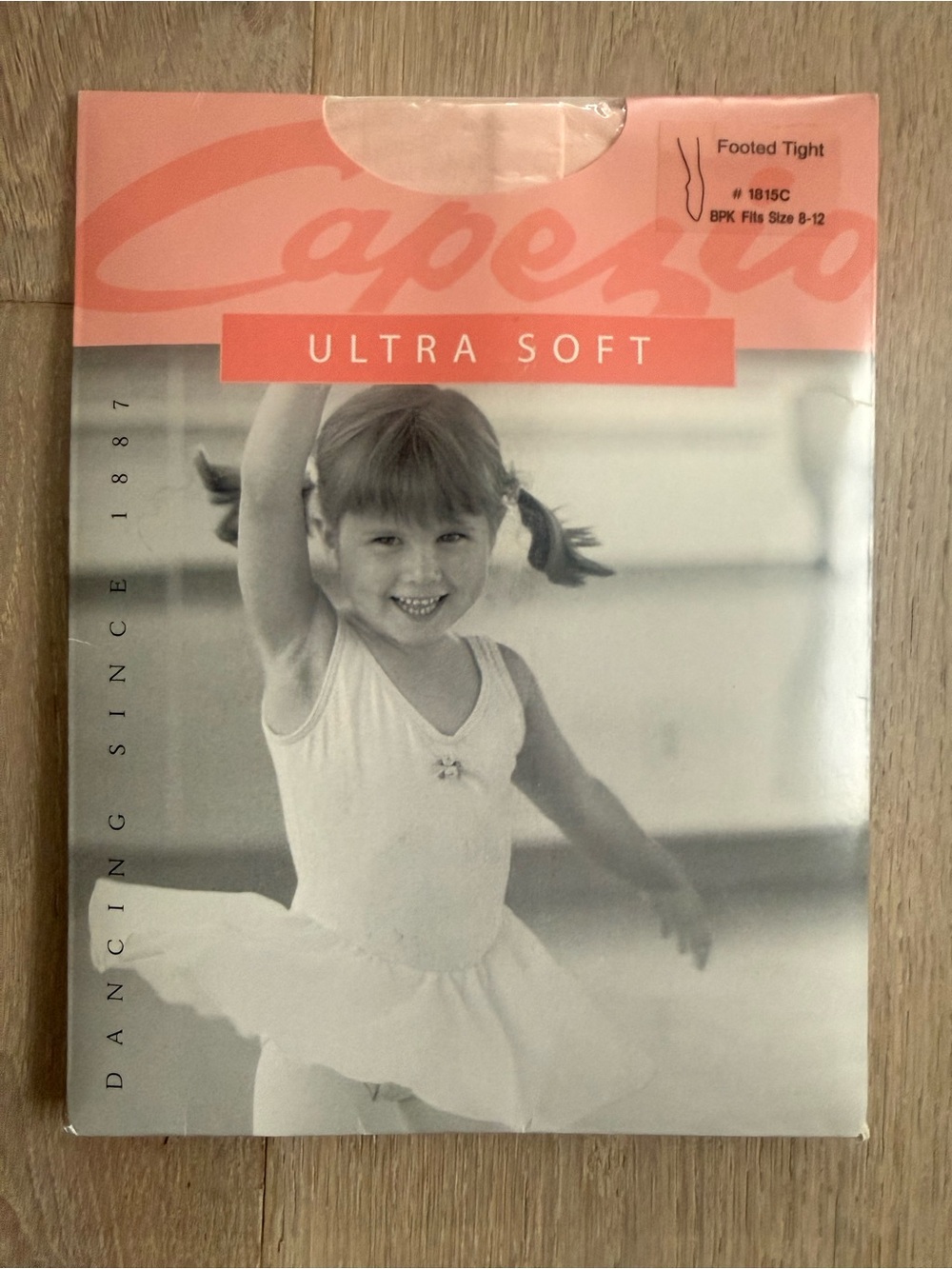 NWT Capezio Ultra Soft Baby Pink Footed Tights - Kids